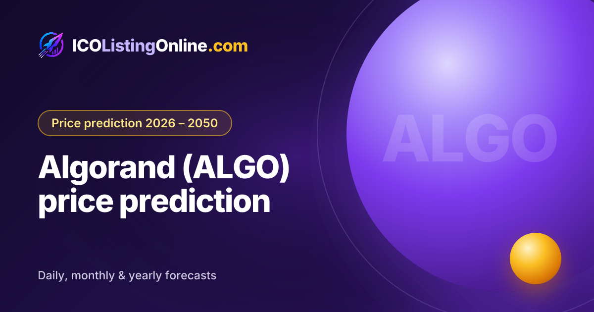 Algorand (ALGO) price prediction — ICO Listing Online