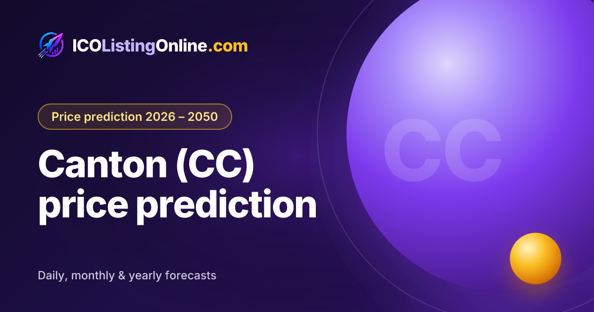 Canton (CC) price prediction — ICO Listing Online