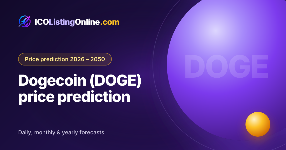 Dogecoin (DOGE) price prediction — ICO Listing Online