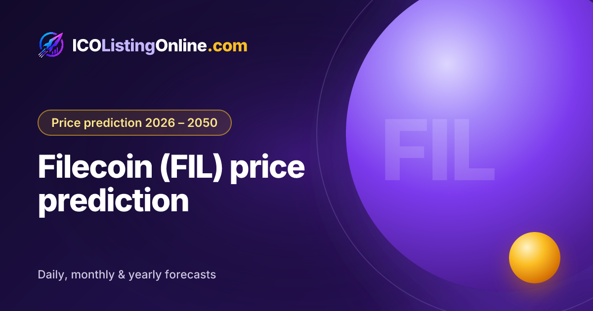 Filecoin (FIL) price prediction — ICO Listing Online