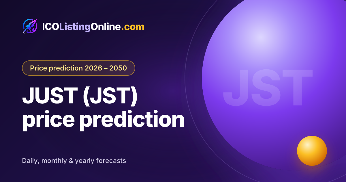JUST (JST) price prediction — ICO Listing Online