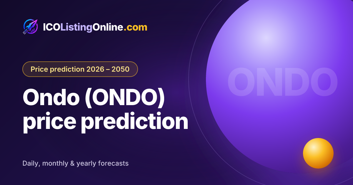 Ondo (ONDO) price prediction — ICO Listing Online