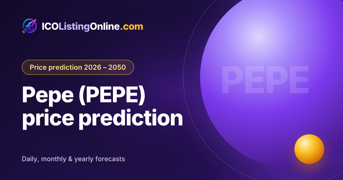 Pepe (PEPE) price prediction — ICO Listing Online