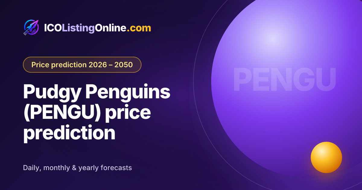 Pudgy Penguins (PENGU) price prediction — ICO Listing Online