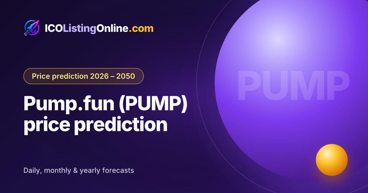 Pump.fun (PUMP) price prediction — ICO Listing Online