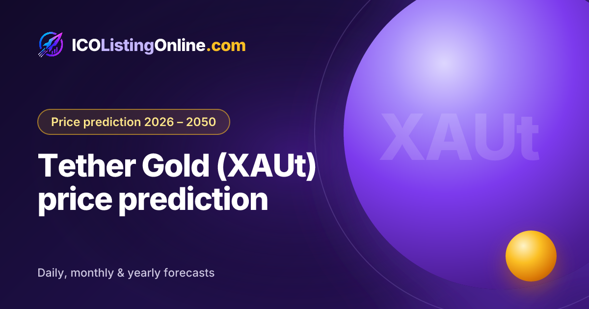 Tether Gold (XAUt) price prediction — ICO Listing Online