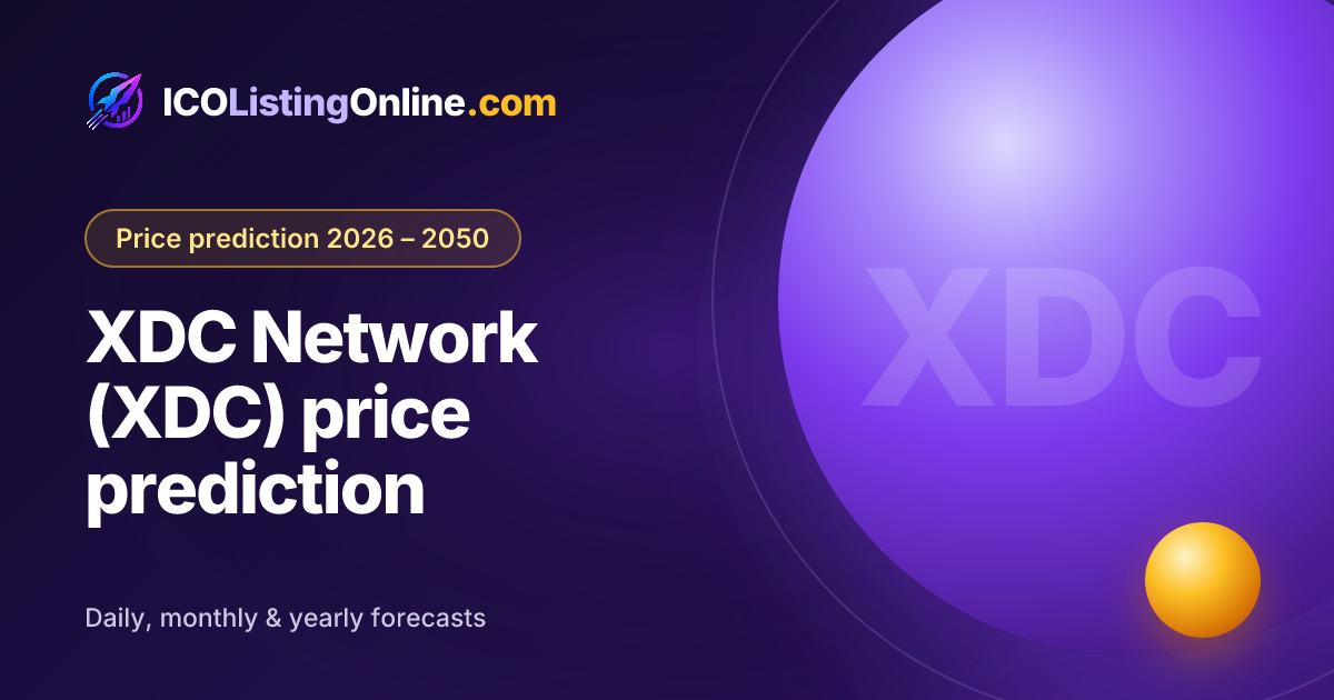 XDC Network (XDC) price prediction — ICO Listing Online